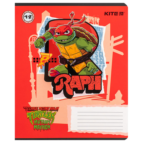 Зошит шкільний Kite Ninja Turtles NT24-237, 18 аркушів, лінія - фото 2