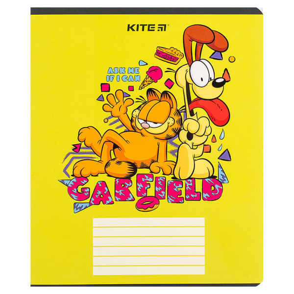 Зошит шкільний Kite Garfield GF24-236, 18 аркушів, клітинка - фото 3