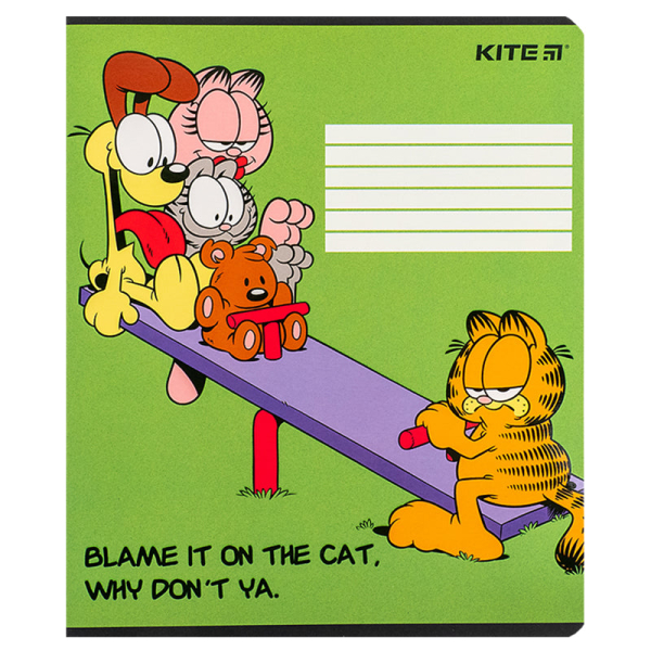 Зошит шкільний Kite Garfield GF24-237, 18 аркушів, лінія - фото 2