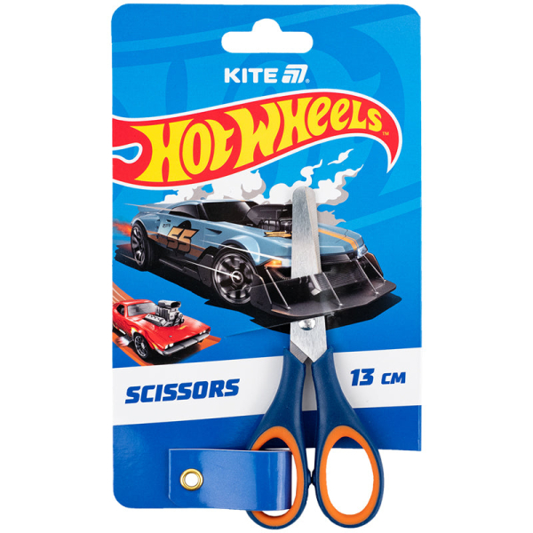 Ножиці дитячі з гумовими вставками Kite Hot Wheels HW25-123, 13 см - фото 2