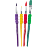 Набір пензлів з грипом Kite Creative K-334-1(синтетика, круглі 2, 6, 10, плаский 12)