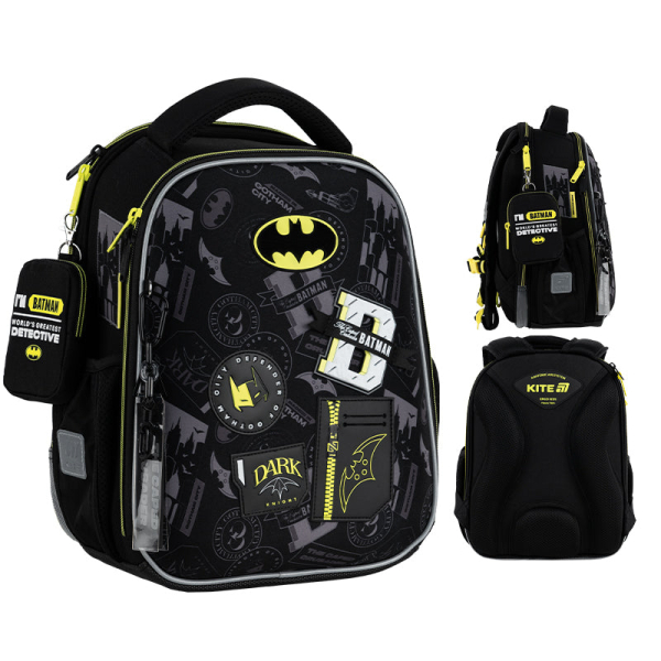 Рюкзак шкільний каркасний Kite Education DC Batman DC25-555S - фото 1