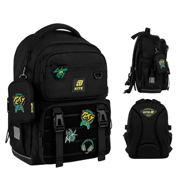 Рюкзак шкільний Kite Education Cyber Game K25-1022M-2 - фото 1