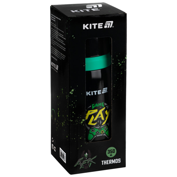 Термос Kite Cyber K25-301-1, 350 мл, чорний - фото 4