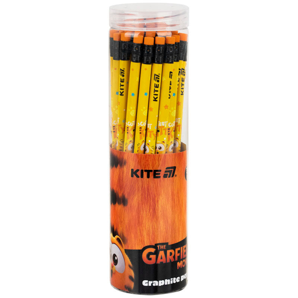 Олівець графітний тригранний з гумкою Kite Garfield GF25-046 - фото 2