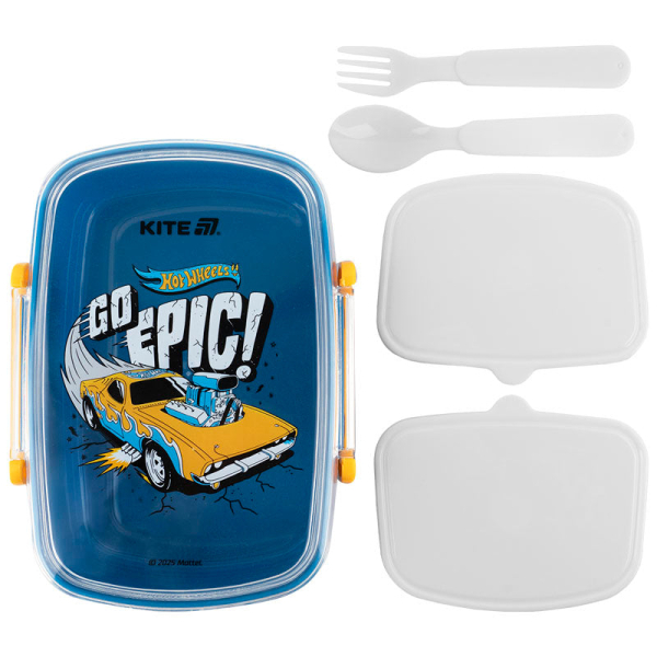 Ланч-бокс з наповненням  Kite Hot Wheels HW25-181, 750 мл - фото 4