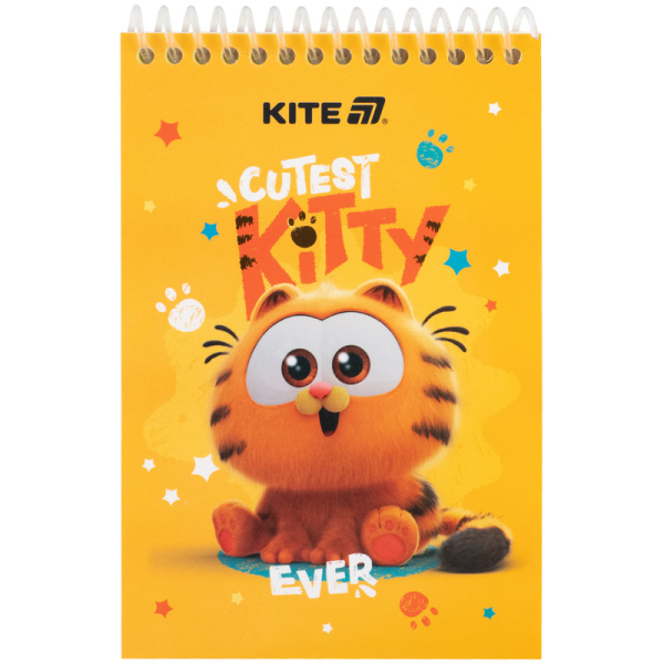 Блокнот на спіралі Kite Garfield GF25-196, А6, 48 аркушів, нелінований - фото 1