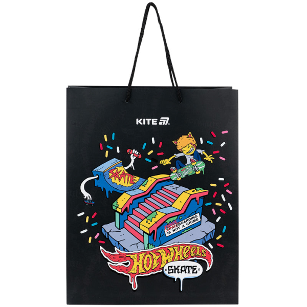 Пакет паперовий подарунковий Kite Hot Wheels HW25-266, 26х32см - фото 2