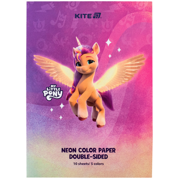 Папір кольоровий неоновий Kite My Little Pony LP24-252 - фото 1
