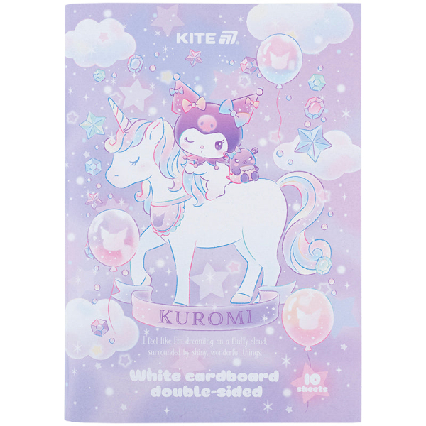 Картон білий Kite Kuromi HK24-254-2, А4, 10 аркушів, папка - фото 1