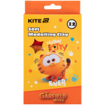 Пластилін восковий Kite Garfield GF25-086 12 кольорів, 200 г