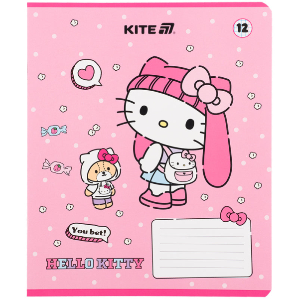 Зошит шкільний Kite Hello Kitty HK25-232-1, 12 аркушів, клітинка - фото 5