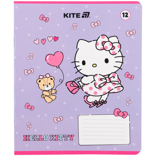 Зошит шкільний Kite Hello Kitty HK25-232-1, 12 аркушів, клітинка - фото 2