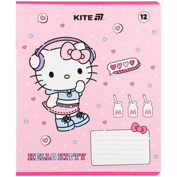 Зошит шкільний Kite Hello Kitty HK25-232-1, 12 аркушів, клітинка - фото 4