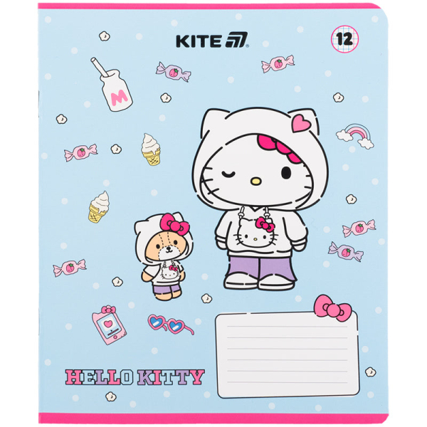 Зошит шкільний Kite Hello Kitty HK25-232-1, 12 аркушів, клітинка - фото 6