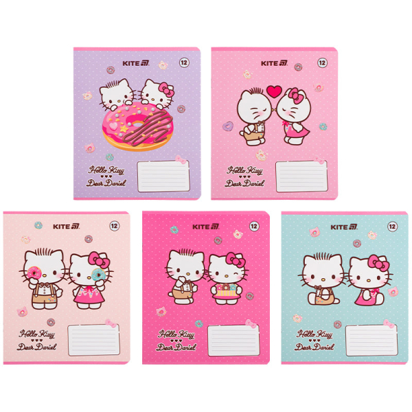 Зошит шкільний Kite Hello Kitty HK25-232-2, 12 аркушів, клітинка - фото 1