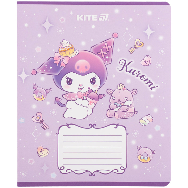 Зошит шкільний Kite Kuromi HK25-232-3, 12 аркушів, клітинка - фото 2