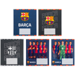 Зошит шкільний Kite FC Barcelona BC25-232, 12 аркушів, клітинка