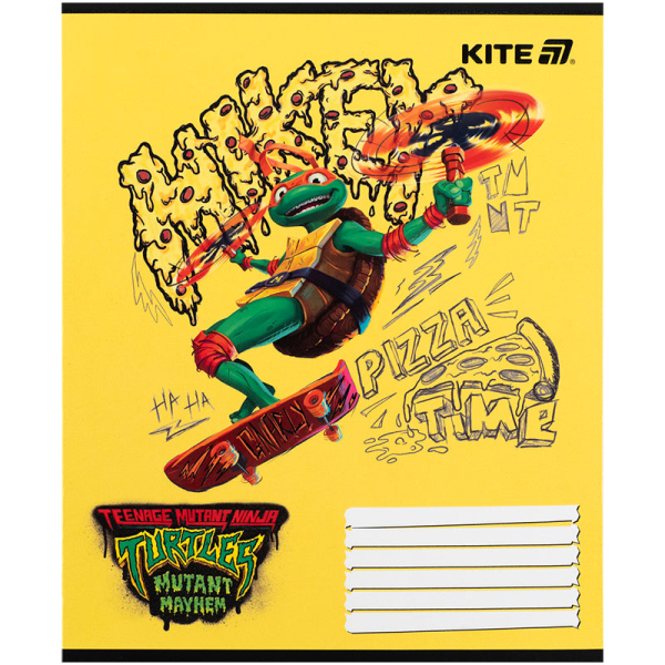 Зошит шкільний Kite Ninja Turtles NT25-235, 12 аркушів, коса лінія - фото 5