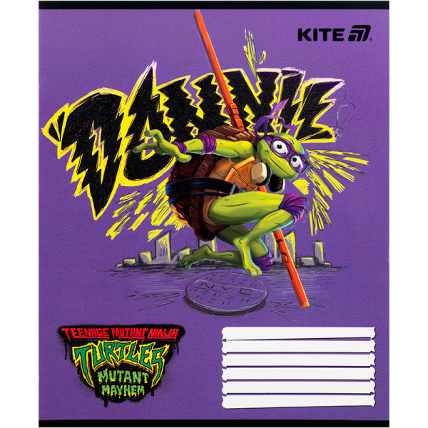 Зошит шкільний Kite Ninja Turtles NT25-235, 12 аркушів, коса лінія - фото 3