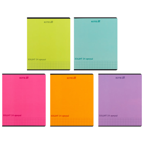 Зошит шкільний Kite One color K25-238-2, 24 аркуші, клітинка - фото 1
