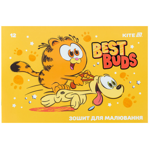 Зошит для малювання Kite Garfield GF25-241, 12 аркушів - фото 1