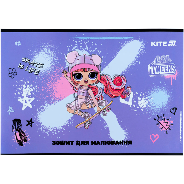 Зошит для малювання Kite Studio Pets SP25-241, 12 аркушів - фото 1