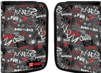 Пенал шкільний HP-04 Dude 533295 Smart чорний із малюнком