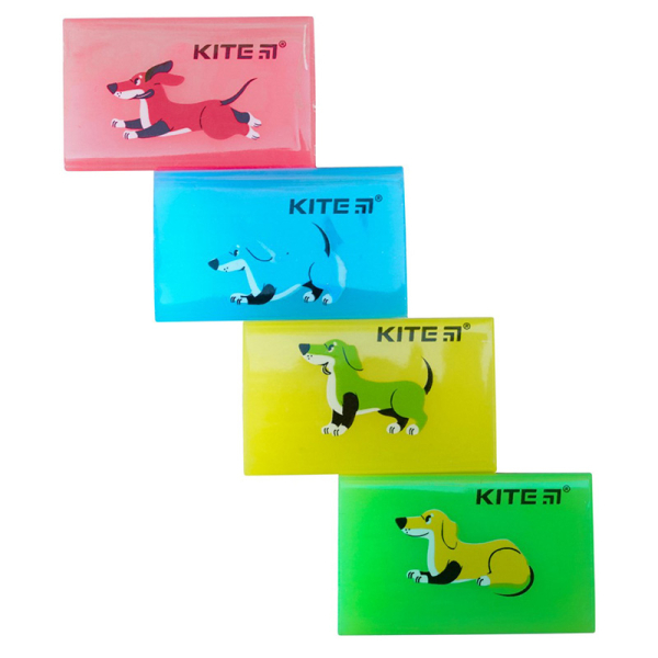Гумка кольорова Kite Dogs K22-026, асорті