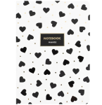 Книга записна у клітинку Axent Black&White, A5, 80 аркушів