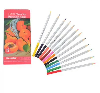 Олівці  акварельні  12 шт  - фото 2