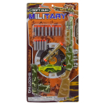 Зброя арт. 001-B17 (48шт/2) автомат+ пістолет, 13 снарядів на присосці, окуляри, планш. 62*21см