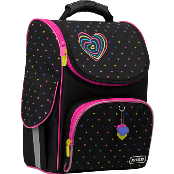 Рюкзак шкільний каркасний Kite Education Hearts K22-501S-4 (LED)