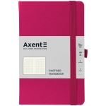 Книга записна Axent Partner 8201-50-A, 125*195 мм, 96 аркушів, клітинка, малинова