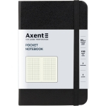 Книга записна Axent Partner 8301-01-A, A6-, 95x140 мм, 96 аркушів, клітинка, тверда обкладинка, чорна