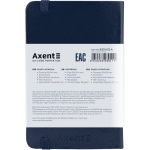 Книга записна Axent Partner 8301-02-A, A6-, 95x140 мм, 96 аркушів, клітинка, тверда обкладинка, синя