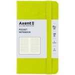 Книга записна Axent Partner 8301-60-A, 95x150 мм, 96 аркушів, клітинка, лимонна