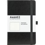 Книга записна Axent Partner 8307-01-A, A5-, 125x195 мм, 96 аркушів, нелінований, тверда обкладинка, чорна