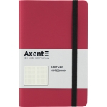 Книга записна Axent Partner Soft 8310-05-A, A5-, 125x195 мм, 96 аркушів, крапка, гнучка обкладинка, червона