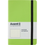 Книга записна Axent Partner Soft 8312-09-A, A5-, 125x195 мм, 96 аркушів, крапка, гнучка обкладинка, салатова