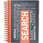 Блокнот з розділювачами Axent 8405-08-A, А5, 120 аркушів, клітинка, червоний