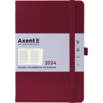 Щотижневик 2024 Axent Prime Strong 8507-24-46-A, 145x210 мм, винний