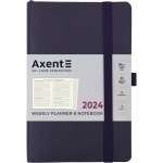 Щотижневик 2024 Axent Partner Soft Skin 8509-24-02-A, 125x195 мм, синій