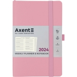 Щотижневик 2024 Axent Partner Soft Skin 8509-24-24-A, 125x195 мм, пудровий