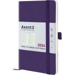 Щотижневик 2024 Axent Partner Soft Diamond 8518-24-11-A, 125x195 мм, фіолетовий