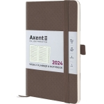 Щотижневик 2024 Axent Partner Soft Diamond 8518-24-56-A, 125x195 мм, горіховий