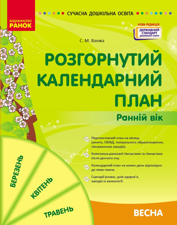 Розгорнутий календарний план Весна Ранній вік