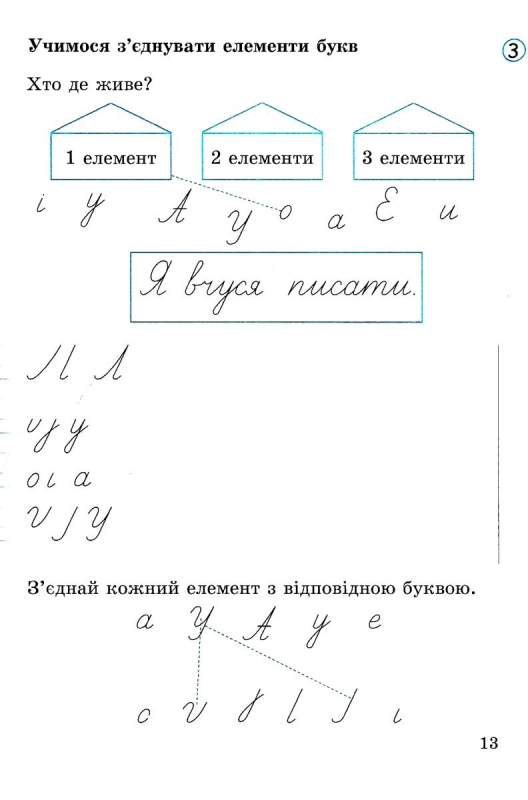 ЗОШИТ ДЛЯ ПИСЬМА ТА РОЗВИТКУ МОВЛЕННЯ 1 КЛАС ЧАСТИНА 1 ДО БУКВАРЯ ІЩЕНКО О. НУШ АВТ: ШЕВЧУК Л. ВИД: ЛІТЕРА