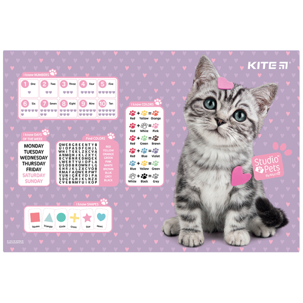 Підкладка настільна Kite Studio Pets SP22-207