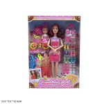 Лялька з нарядами арт. DXf1385 (72шт/2) типу Барбі, с аксес короб. 30*5*32, 5см